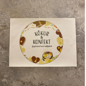 Sykurmassi A4 hringlaga