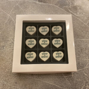 Gjafaaskja með 9 molum