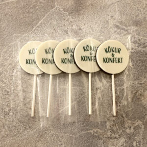 Súkkulaðisleikjóar 5 stk hringlaga