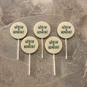 Súkkulaðisleikjóar 5 stk hringlaga